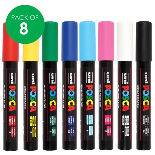 Posca 8 colour fun set 2 sew textiles