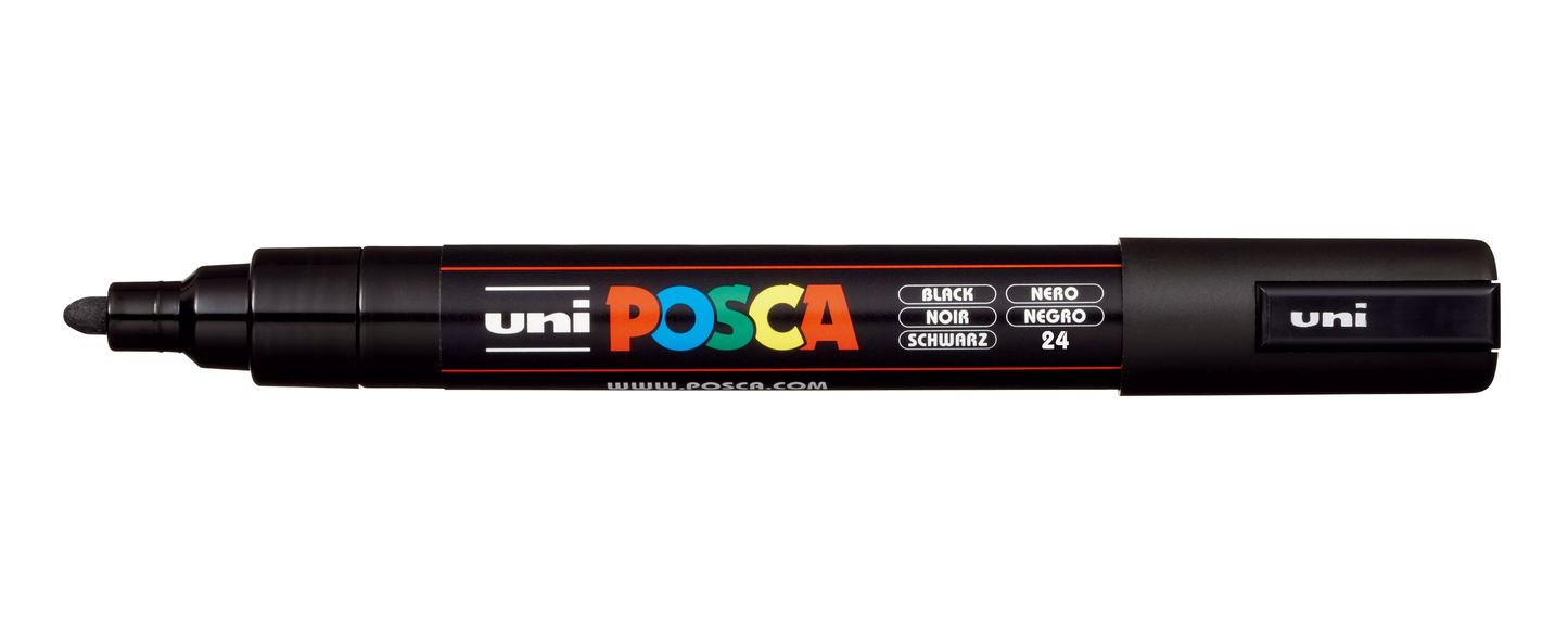 Posca Paint Pens - PC5M - incl Metallic & Fluorescent