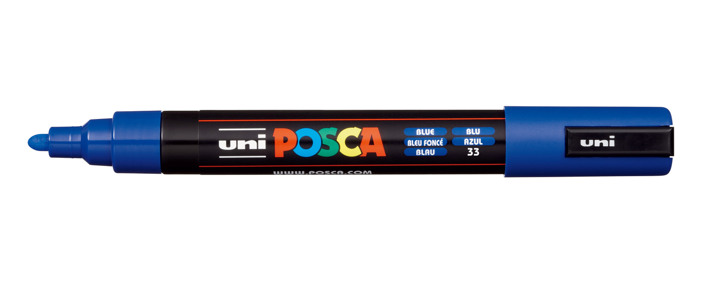 Posca Paint Pens - PC5M - incl Metallic & Fluorescent