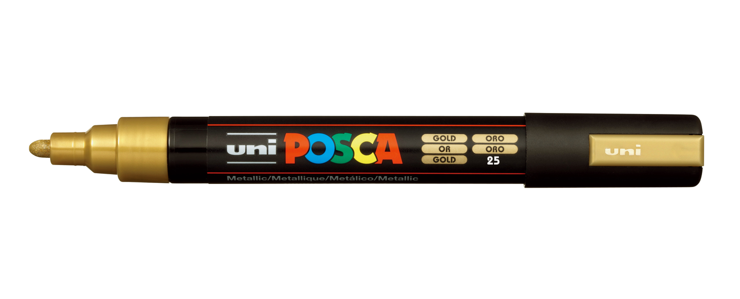 Posca Paint Pens - PC5M - incl Metallic & Fluorescent