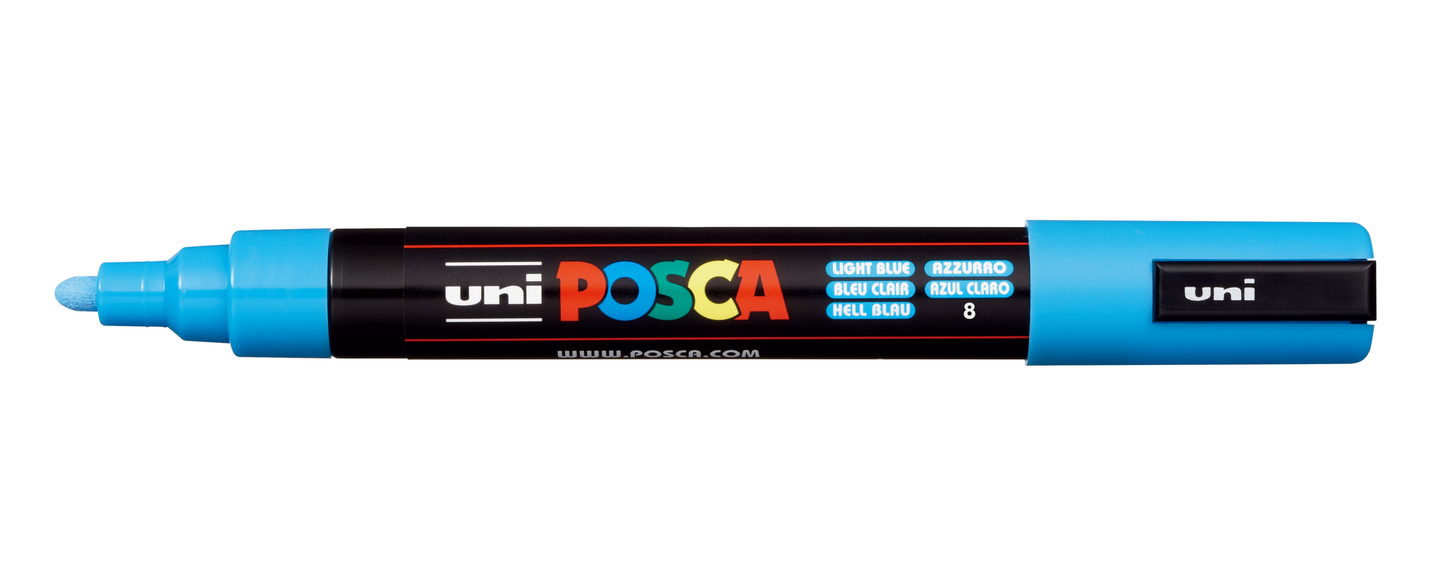 Posca Paint Pens - PC5M - incl Metallic & Fluorescent
