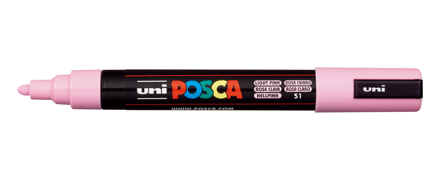 Posca Paint Pens - PC5M - incl Metallic & Fluorescent