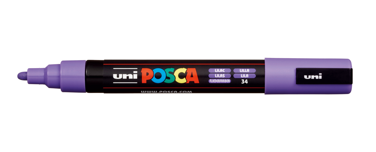 Posca Paint Pens - PC5M - incl Metallic & Fluorescent
