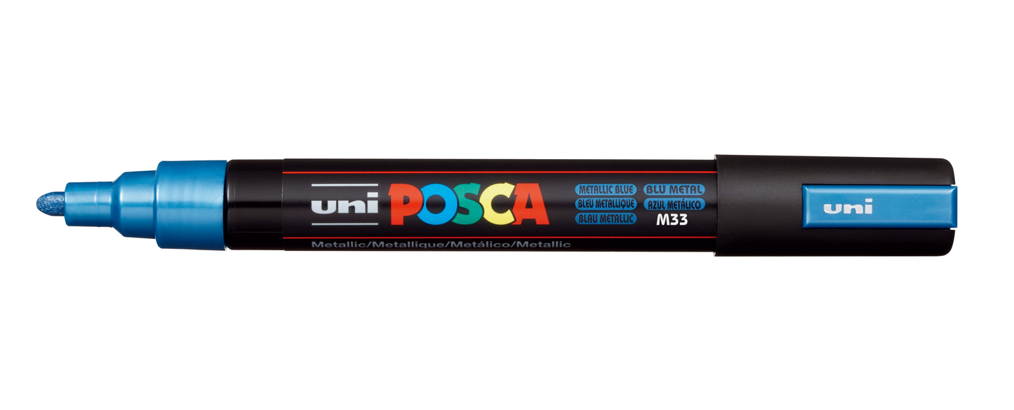 Posca Paint Pens - PC5M - incl Metallic & Fluorescent