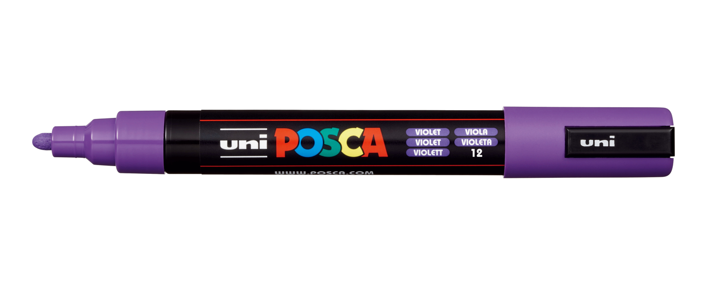 Posca Paint Pens - PC5M - incl Metallic & Fluorescent