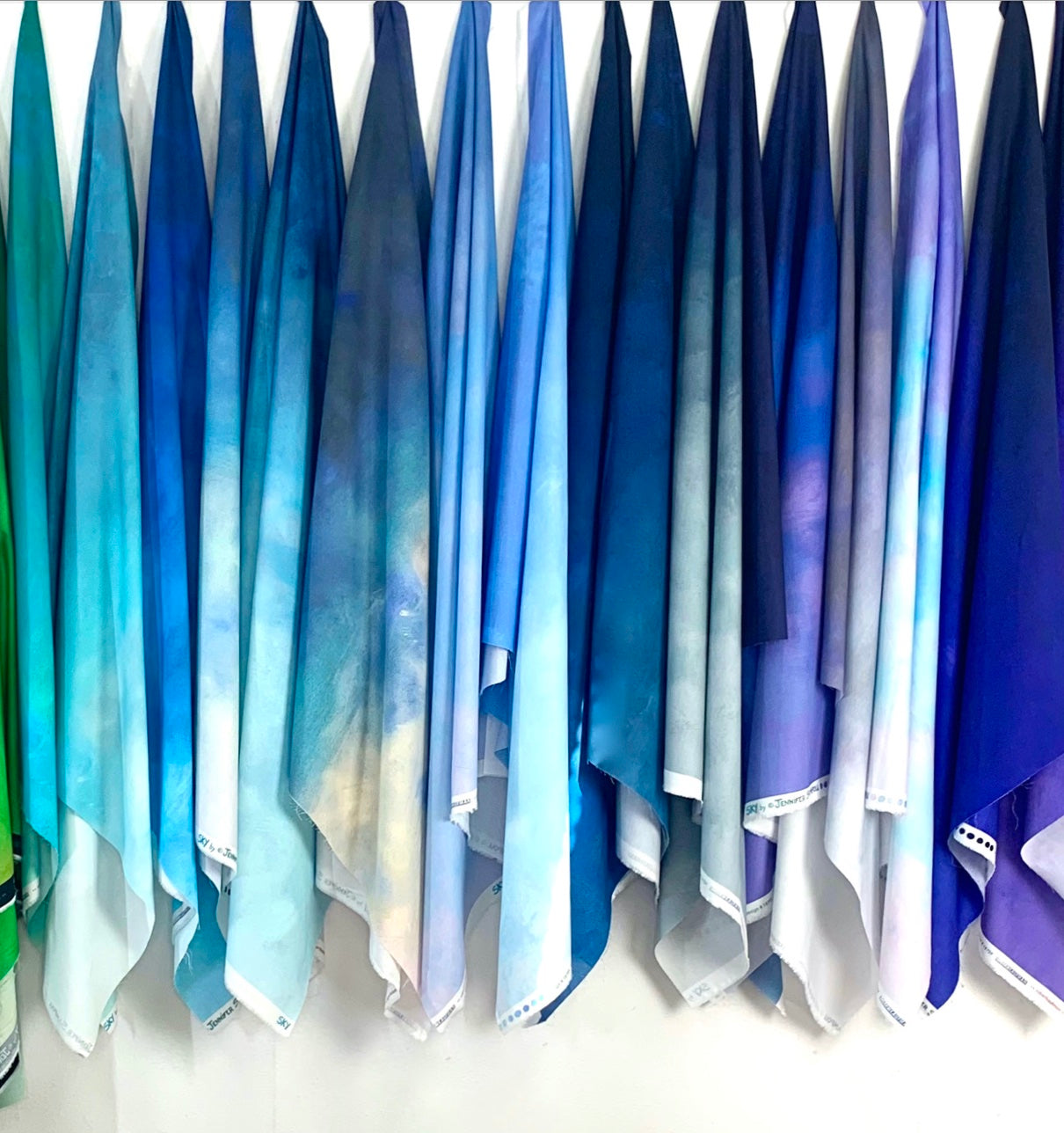 Jennifer Sampou sky fabrics blue ombré