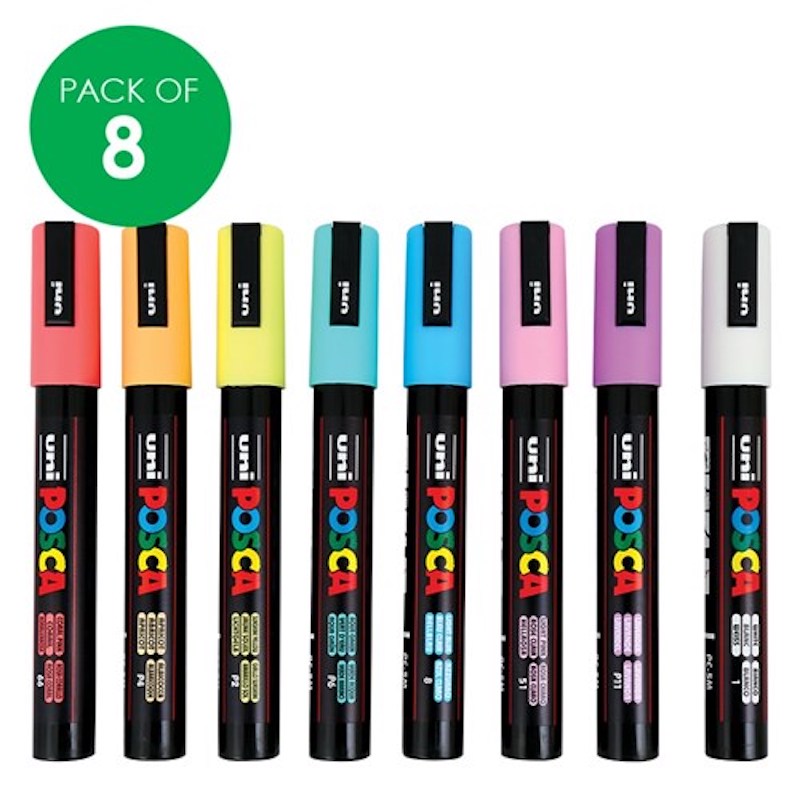 posca pastel set 2 sew textiles