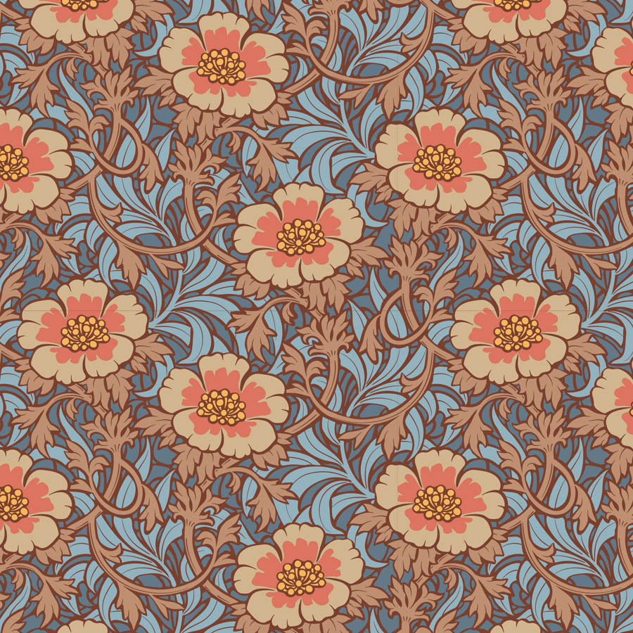  100532 Winterrose Hazel  - Tilda Hibernation - Available at - 2 Sew Textiles - Art quilt fabric supplies
