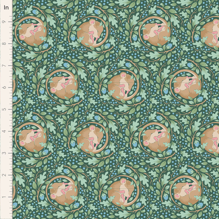 10" ruler 100536-Slumbermouse-Lafayette - Tilda Hibernation - Available at - 2 Sew Textiles - Art quilt fabric supplies