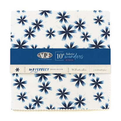 10" fabric stack 42 pieces - Inkperfect by Art gallery Fabrics a beautiful collection reminiscent of ancient japanese textile techniques available at 2 Sew Textiles Art Quilt Supplies
