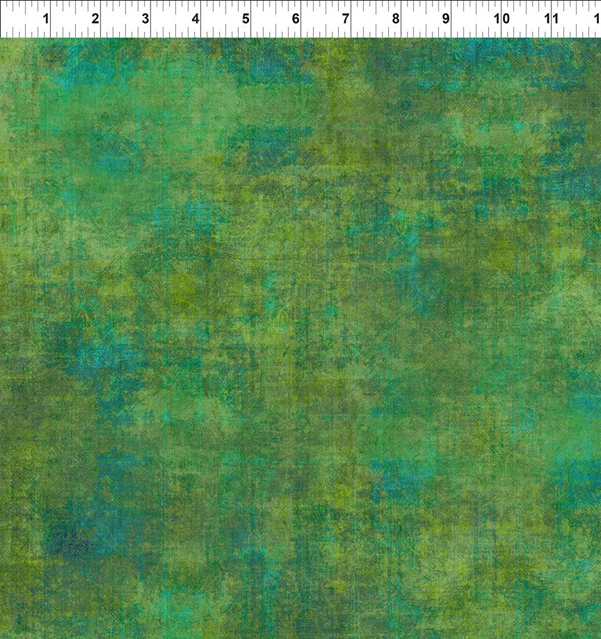 12HN-4 Green with ruler - Halcyon Tonals a great range of blender fabrics by Jason Yenter of In the Beginning Fabrics at 2 Sew Textiles Art Quilt Supplies