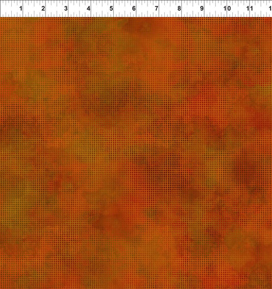1dde-14 deep orange with a fine dot - Dit Dot Evolution by Jason Yenter at 2 Sew Textiles Art Quilt Supplies