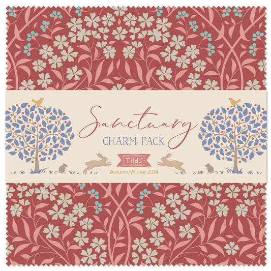 Tilda SANCTUARY fabric Collection - Pre Cuts - 5in Charm Packs