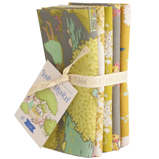 Tilda SUNDAY BRUNCH fabric Collection - Pre Cuts - Fat Quarter bundles