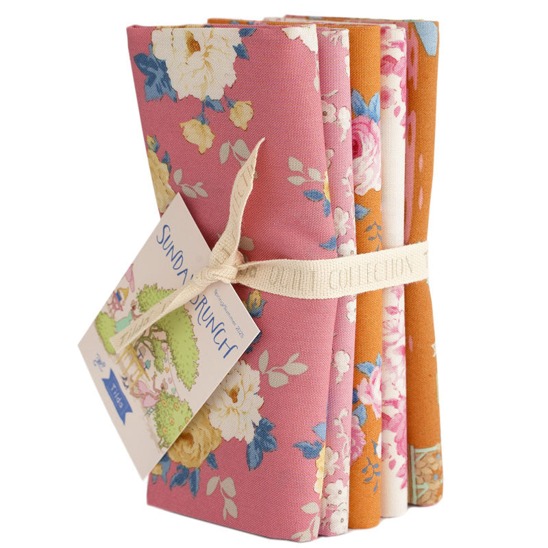 Tilda SUNDAY BRUNCH fabric Collection - Pre Cuts - Fat Quarter bundles