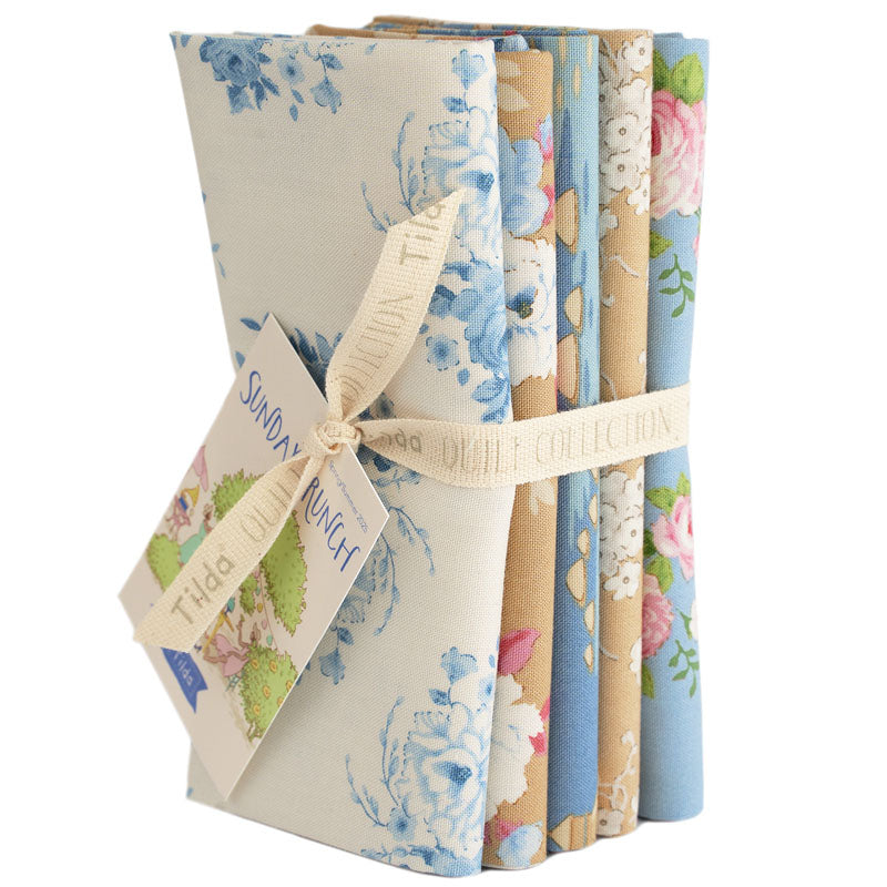 Tilda SUNDAY BRUNCH fabric Collection - Pre Cuts - Fat Quarter bundles