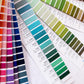 Aurifil threads collection Cotton sewing thread Swatch book - never order the wrong colour again- free Shipping