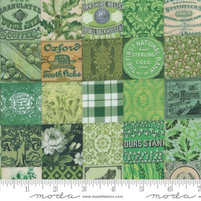 Curated In Color Green 7461 15 Moda available at 2 sew tectiles art quilt supplies