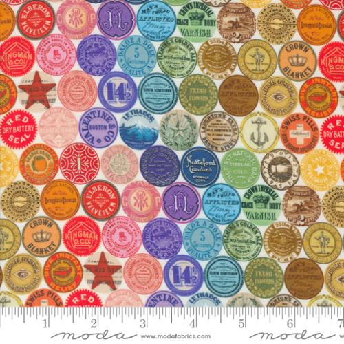 rainbow badges curated in color by Cathie Holden for moda available at 2 sew textiles art quilt supplies