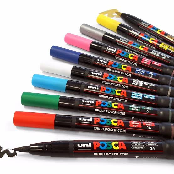 Posca Paint Pens - Brush tip