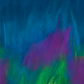 Abstract art with colorful brush strokes on a blue background
