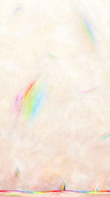Pastel rainbow pattern on a light background