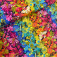 night all over print Alison Glass - Colorwheel in Art theory Day Night - quilt fabric collection available at Brisbane Australia online fabric store art quilt supplies 2 sew textiles. colour fun fabrics, featuring moths and flowers and other lovely nuances. Great as border, binding and feature fabrics, but also wonderful as a cushions and round table mats.

