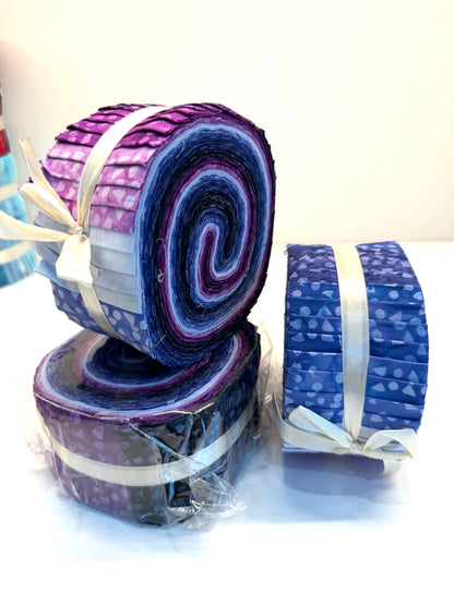 Batik Jelly Roll - Amethyst