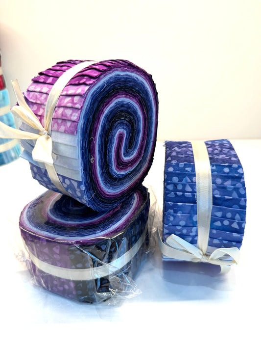 Batik Jelly Roll - Amethyst