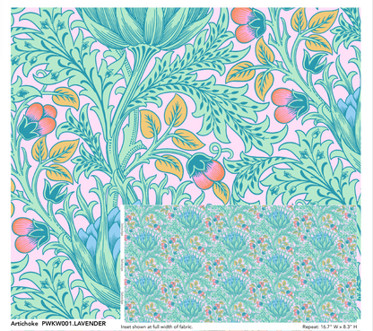 Kaffe x Morris & Co for FreeSpirit  - ARTICHOKE LAVENDER