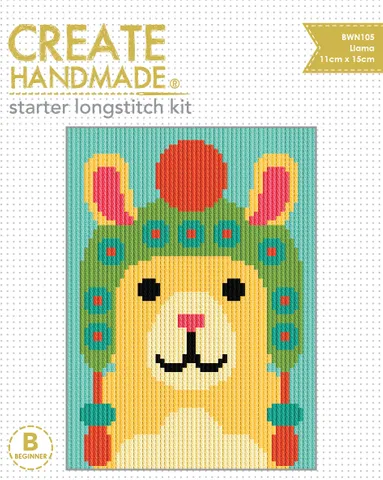 llama Stitchery kits great gift stocking stuffers by Create Handmade  Kits complete available at 2 sew textiles art quilt supplies