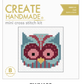 MINI OWL CROSS STITCH Stitchery kits great gift stocking stuffers by Create Handmade  Kits complete available at 2 sew textiles art quilt supplies - 