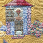 detail quilt image using Tilda fabrics -Quilt Pattern Beach House Beauties - make it sew for sale at 2 sew textiles art quilt supplies used Tilda fabrics. or Kaffe.