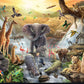 carlie edwards Africa DV6010 animal quilting fabric panel jungle zoo animals from devonstone available at 2 sew textiles art quilt supplies 