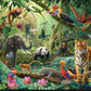 carlie edwards Asia dv6009 animal quilting fabric panel jungle zoo animals from devonstone available at 2 sew textiles art quilt supplies 