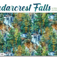 natural landscape yardage Cedarcrest falls fabric for Northcott fabrics, landscape watercolor designs. panel and natural texture prints. available at 2 sew textiles art quilt supplies