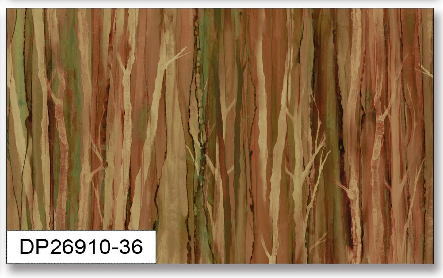 twig texture in rust natural landscape yardage Cedarcrest falls fabric for Northcott fabrics, landscape watercolor designs. panel and natural texture prints. available at 2 sew textiles art quilt supplies