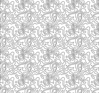 swirls that look like weather maps devonstone selfies.. white on white fabric.. images are black on white for display purposes only.  great to use as a white fabric with a subtle pattern or to dye and paint.. available at 2 Sew Textiles art qulilt supplies