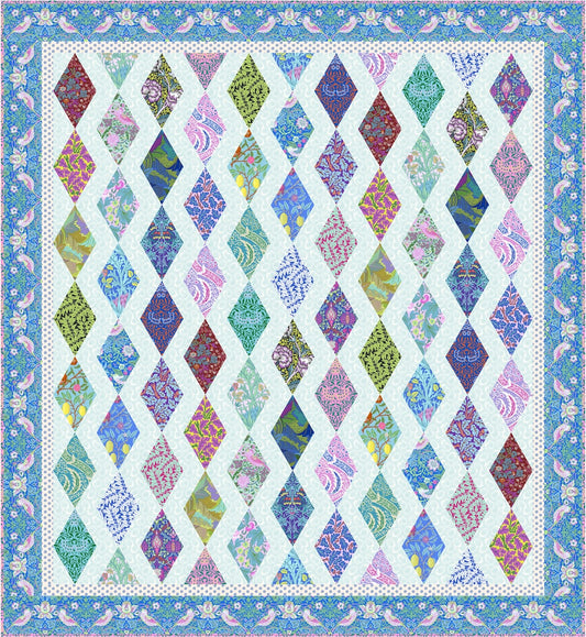 Free Pattern - Kaffe + Morris - Diamonds quilt