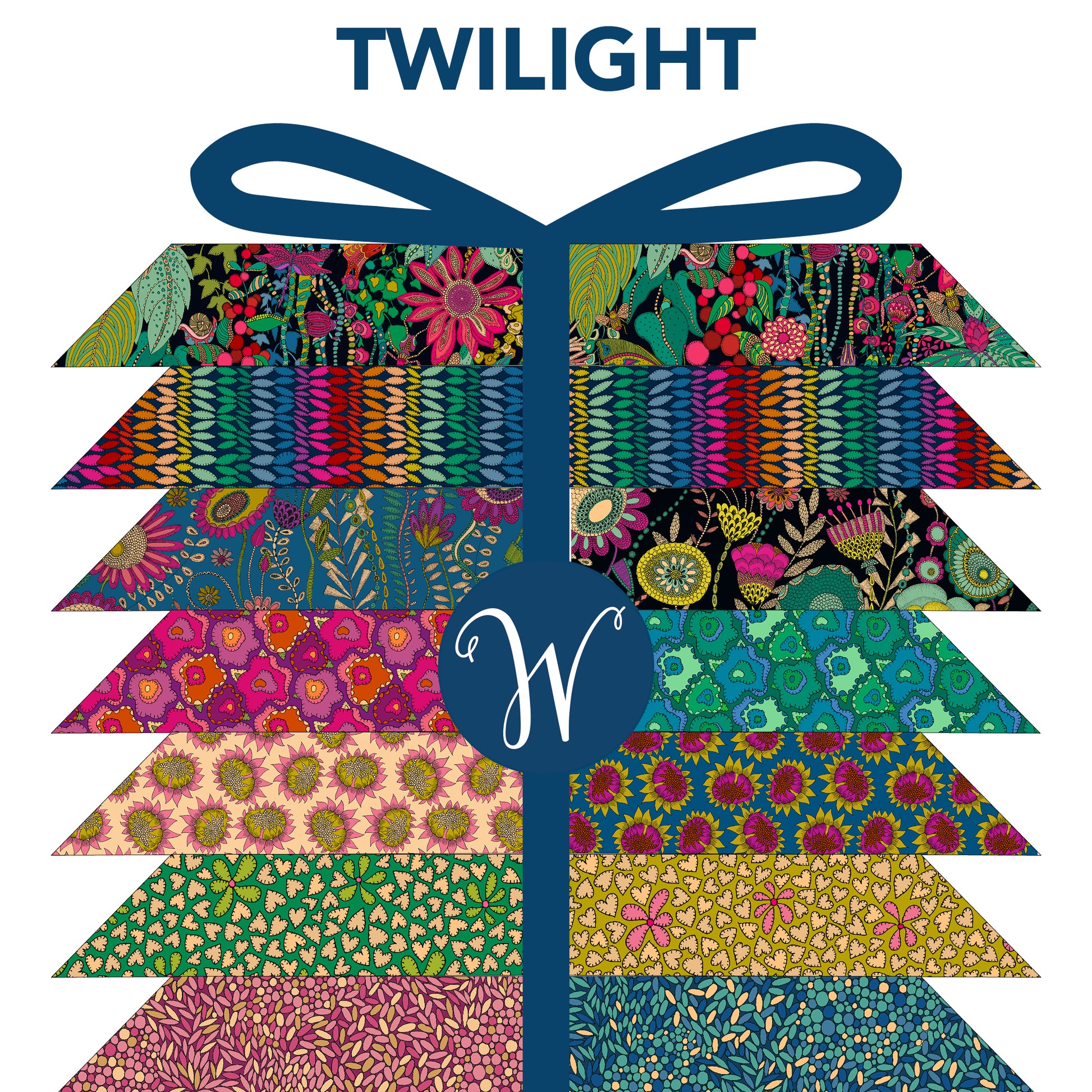 Twilight FQ bundle by Sally Kelly for windham fabrics available at 2 sew textiles art quilt supplies
