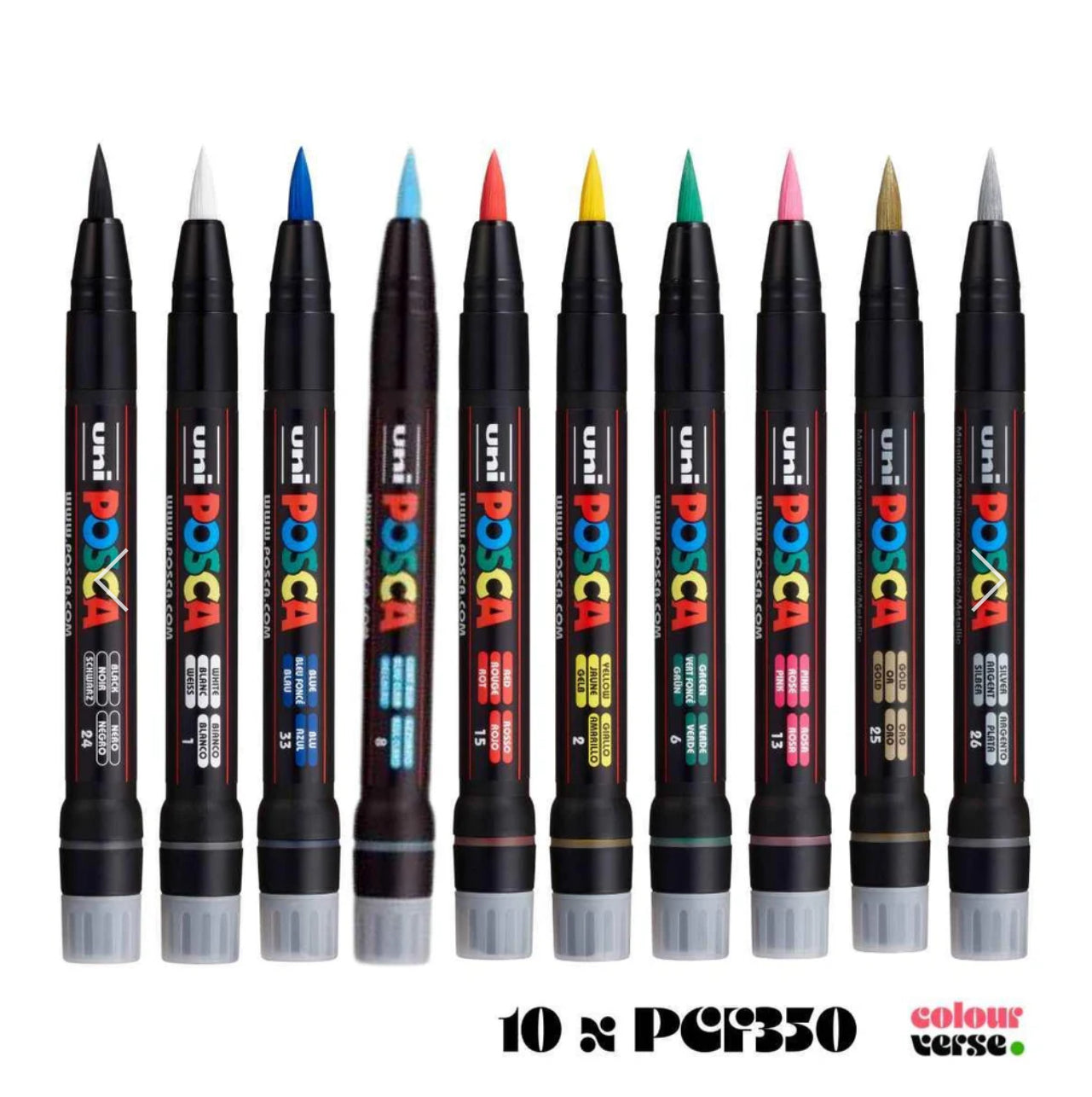 Posca Paint Pens - Brush tip