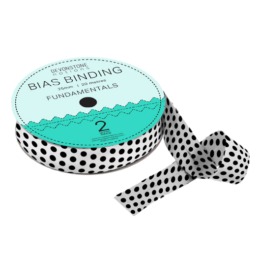 BIAS Binding Fabric - 2.5 - Spots - Stripes - Devonstone