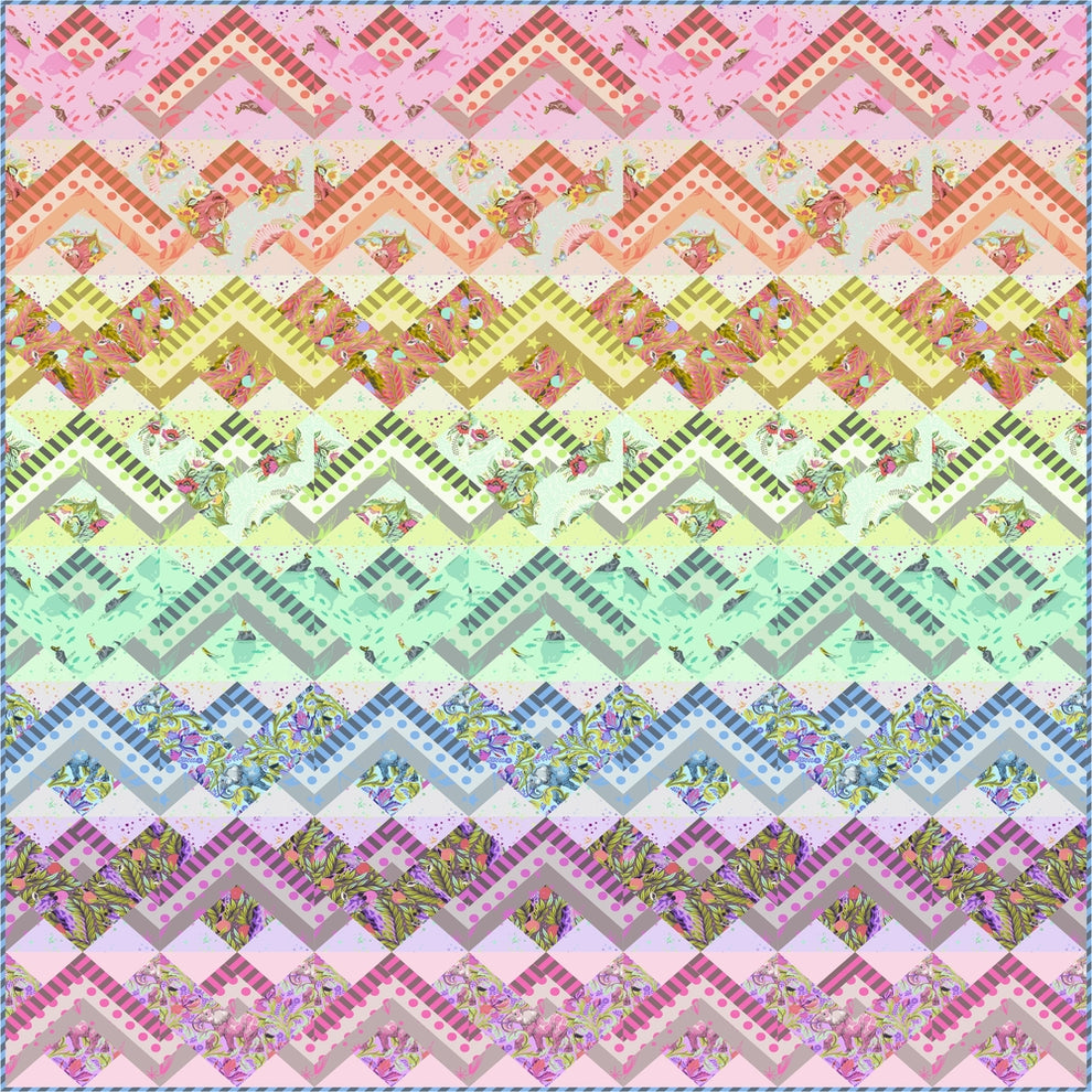 High Class Quilt Pattern Free Pattern - Tula Pink - High Voltage Quilt – ART QUILT SUPPLIES - 2 ...