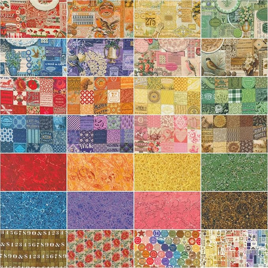 Curated In Color by Cathe Holden for Moda - 5” charm packs + Free Pattern