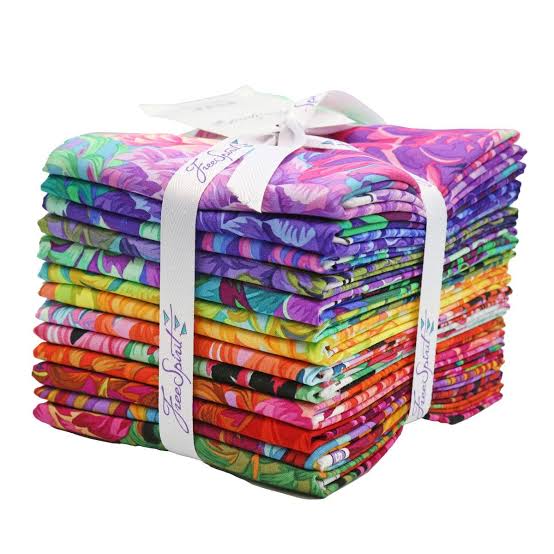 Store Kaffe Fassett August 2021 BRIGHT Fat Quarter Bundle, Philip Jacobs, Kaffe Collective, Quilt Fabric, Cotton Fabric, Quilting Fabric, 20 FQs