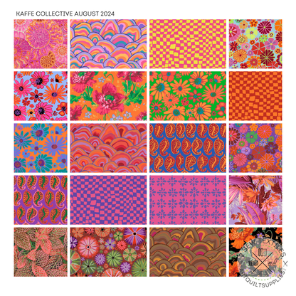 fabric selection fabric layout bundle August 2024 HOT - charm pack Quilting Fabric Bundle - Kaffe Fassett Collective for FreeSpirit  -  available at 2 sew textiles art quilt supplies .com