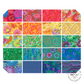 rainbow kaffe fassett collective  quilting fabric 5" charm pack - 2 Sew textiles art quilt supplies