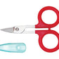 Karen Kay buckley red curved scissors with blade guard