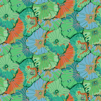 FABRIC SELECTION fabric layout bundle August 2024 COOL - 20 pc Fat Quarter Quilting Fabric Bundle - Kaffe Fassett Collective for FreeSpirit  - FB4FQGP.Aug24COOL available at 2 sew textiles art quilt supplies .com