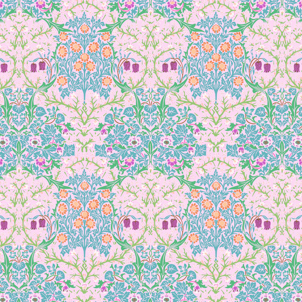 Kaffe x Morris & Co for FreeSpirit  - BLACKTHORN PINK